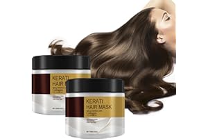 GYZGIRLOVER Collagen Hair Treatment, Keratin Hair Mask, 2pcs Collagen Hair Mask Collagen Treatment, Deep Repair Conditioner Hair Masks, for Dry Damaged Hair(100g)