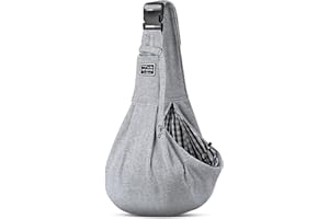 FLOVIPPET Hundetragetasche, Freihändige Haustiertragetasche für Kleine Hunde Katzen, mit verstellbarem Schultergurt, Atmungsaktives Netz, Sichere Tragetasche für Outdoor-Aktivitäten (Hellgrau)