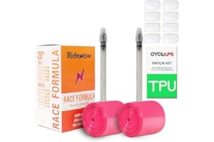 CYCLAMI Camera d'aria per bici ultraleggera in TPU 2 pezzi 700c /28" Gravel e 29" MTB compatibile con bici da strada 700 x 32C-47C 29'' Mountain Bike Valvola francese Lunghezza 45mm