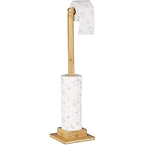 Zwart Bamboe Relaxdays toiletrolhouders