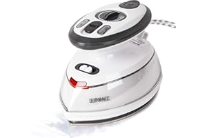 Duronic SI3 Fer à repasser à vapeur de voyage 400W | Léger et compact 495 g | Idéal pour les déplacements | Convient pour crafts et patchworks | Accessoires inclus