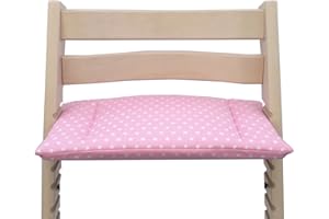 Blausberg Baby - Sitzkissen (kleines Brett) für Stokke Tripp Trapp Hochstuhl (Rosa Stern) - alle Materialien OEKO-TEX® Standard 100 zertifiziert - 100% made in Hamburg, Deutschland