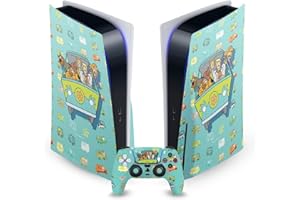 Head Case Designs Officially Licensed Scooby-Doo Mystery Inc. Graphics Vinyl Faceplate Sticker Gaming Skin Decal Compatible With Sony PlayStation 5 PS5 Disc Edition Console & DualSense Controller