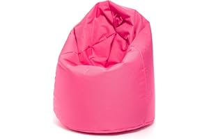 Ecopuf - Poltrona pouf Sako - Pouf per la cameretta dei bambini - Borsa in tessuto robusto - Sedia da salotto - Arredamento - Poltrona XL - 85x135cm - Rosa Nc10