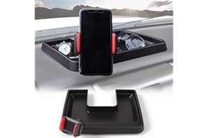 JeCar Car Center Console Dash Tray Phone Holder Mount, 360 Degree Rotatable Phone Holder Stand Dashboard Storage Box Organizer Tray for Ford F150 2009 2010 2011 2012 2013 2014