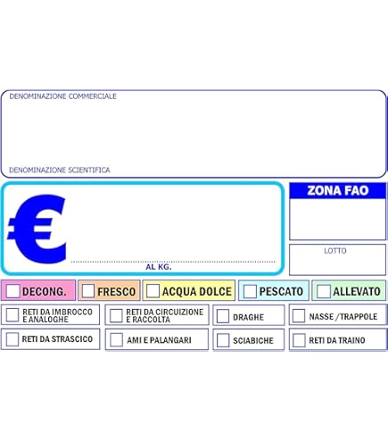 Segnaprezzo Per Esposizione Da Banco Blu Plexiglas Pescheria - Foto 2