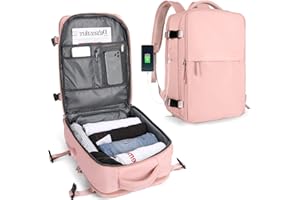 SZLX Sac à dos de voyage cabine femme pour Ryanair bagage à main homme sous siège sac en cabine 40x20x25 Easyjet sac impermérable de ordinateur sac-avion avec compartiment à chaussures de grand capacité