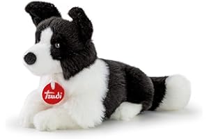 Trudi Border Collie Scott Cane peluche gioco, regalo Natale e compleanno | 12x18x25cm taglia S | Classici cani peluche | modello TUDN7000