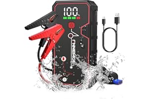 FNNEMGE Jump Starter Power Bank 4000 A 12 V (up to 8.0 L Petrol or 6.5 L Diesel) Car Jump Starter Supersafe Portable Car Battery Upgrade Booster and Intelligent Jump Leads