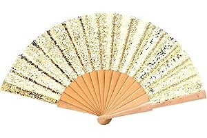 Colours & Beauty Ventaglio Donna Glitter Colorato | Ventaglio Matrimonio | Ventagli Matrimonio | Gadget Matrimonio | Ventagli Matrimonio Personalizzati | Ventaglio Giapponese | Ventaglio Cerimonia