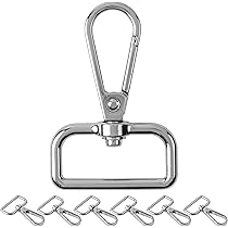 Moschettoni Girevoli A Scatto - 40 Pezzi Argentati, A Forma Di Cuore E Stella, Per Portachiavi E DIY!