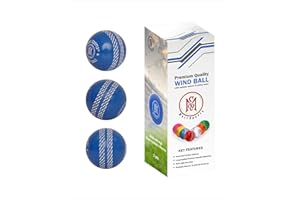 Mozi Sports Balles de Cricket à Vent – Balle d'entraînement Souple pour intérieur et extérieur pour entraînement d'entraînement