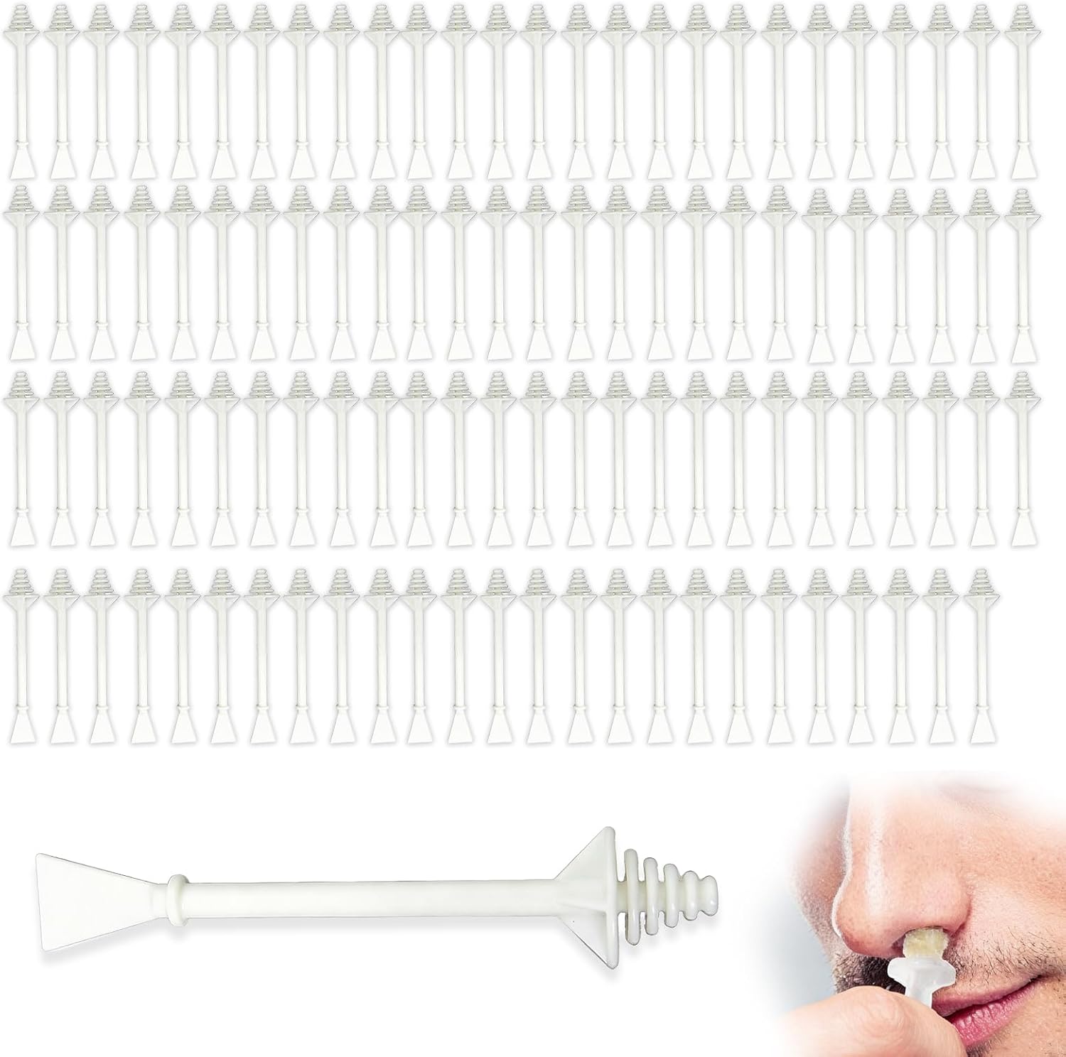 Jetstream 100 varillas de cera para nariz, cera para el vello nasal, aplicadores de cera para el vello nasal y la nariz