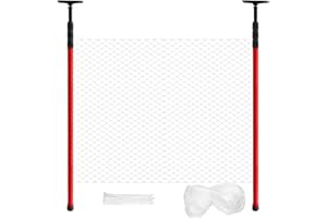 XYDDXBS Katzennetz für Balkon mit Stangen – Ohne Bohren montierbar, Aluminium Teleskopstangen 120–300 cm, Sicherer Katzenschutz & stabile Befestigung