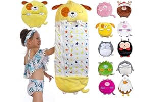 VBVARV Saco De Dormir con Almohada Suave Cuatro Estaciones Cálido Plegable 2 En 1 Saco De Dormir Suave Y Cómodo Adecuado para Niños Niñas