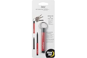Nite Ize Inka Schlüsselanhänger Stift, Everyday Carry volle Größe und schnelle Verwendung, rot