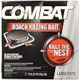 Combat Roach Killing Bait, Large Roach Bait Station, 8 Count - Cockroaches Killer