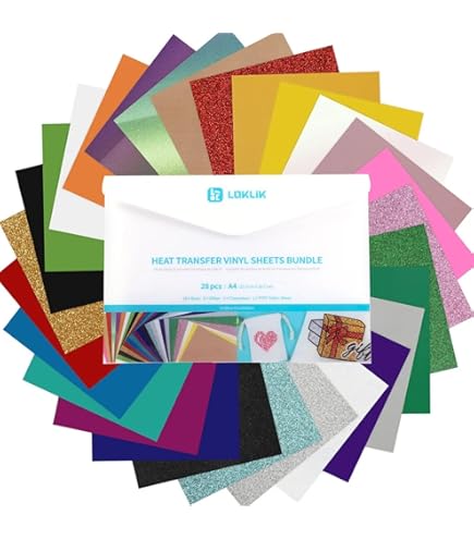 LOKLIK Bügelfolie Weiß - Flexfolie 30,5x90cm Für T-Shirts & Taschen