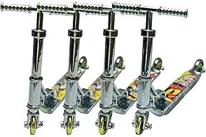 JRYGAC 4 Piezas Finger Skate Mini Monopatines y Monopatines Skate Dedos Fingerboard para Niños con Movimiento de los Dedos y Accesorios de Entrenamiento(Azul)