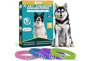 YOTANGO 4-Pack-Dog Collar Repellent Built-in Pant-Based Formula Strong Repellency Slow Release, Pleasant Aroma, Waterproof-Pink, Blue, Purple, Green