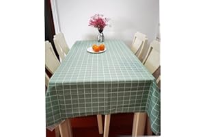 flyorigin Mantel de Mesa, PVC, 137 x 180 Cm, Resistente al Agua, Ideal para Picnics al Aire Libre, Fiestas Y Cenas. Es Grueso, Tiene Un Elegante CaÍDa, Es Resistente a Las Arrugas y No Resbala