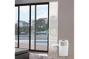 HOOMEE Aislante Ajustable para Puertas Correderas Aires Acondicionados Portátiles y Secadoras (35x232CM)