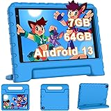 Tablet Bambini 8 pollici Android 13, 7GB RAM 64GB ROM 1TB Espandibile, WiFi 6 BT 5.0, 5MP+2MP, 3600mAh, 1280*800, GPS, Contro
