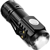 Panther Super Bright 500 Lumen LED Flashlight | USB Type-C Rechargeable, 5 Modes 3XE LED, Magnet & Clip, Compact and Powerful Light