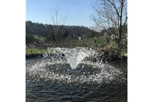 AquaOne Fontana per stagno COP-10000 90 W I fontana galleggiante 20000 l/h, colonna d'acqua in altezza di 1 m e diametro circa 3 m, fontana per laghetto da giardino, piscina