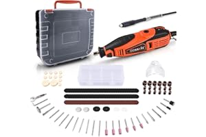 Kit Utensili Rotanti GOXAWEE Con 181Accessori Per Utensili Rotanti, Albero Flessibile e Pinza Universale, 5 Utensili Multifunzione Rotanti a Velocità Variabile, Realizzare Progetti Fai-Da-Te