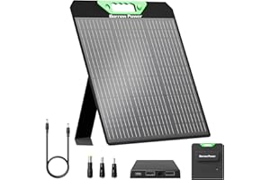 Kit de Panel Solar Portátil Borrow Power de 40W - Carga Versátil para el Hogar y al Aire Libre, Compatible con Múltiples Dispositivos, Ideal para Camping, Casas Fuera de la Red
