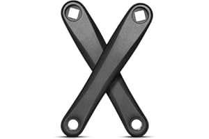 Zeekpowa Brazo de manivela para bicicleta eléctrica, aleación de aluminio, 2 piezas, manivela izquierda y manivela derecha para bicicleta eléctrica Bafang BBS motor de tracción central