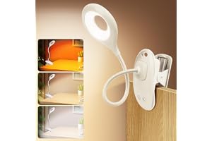 Lampa klipsowa URAQT, lampka do czytania z 22 diodami LED, elastyczna, ładowana w zakresie 360°