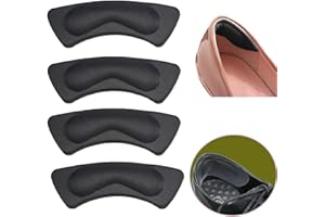 CHILLIYIN 6 Pairs(12Pieces) Anti-Slip Heel Grips, Thick Liners & Fillers for Half-Size Too Big or Loose Shoes, Heel Cushion Inserts, Heel Pads to Prevent Heel Slipping Out, Rubbing and Blisters