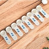 8 Adet Kreatin &Ouml;l&ccedil;&uuml; Kaşığı - 3g ile 10g Arası Toz Gıda Takviyesi &Ouml;l&ccedil;me &Ouml;l&ccedil;eği
