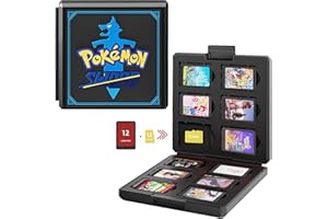 ZONSUSE Black Sword Game Storage Case for Nintendo Switch, Switch Lite, Switch NX - Hard Shell Box with 12 Slots for Game Cards & Micro SD Cards & 12 Slots for Game Cards
