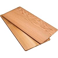 HPHOPE Grillbretter Grillplanken Zedernholzbrett zum Grillen Räucherbretter aus kanadischem Zedernholz Räucherplanke-2er…