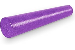 ProsourceFit High Density Foam Rollers 36, 24, 18, 12- inches long. Firm Full Body Athletic Massage Tool for Back Stretching, Yoga, Pilates, Post Workout Muscle Recuperation. Speckled and Solid Colors