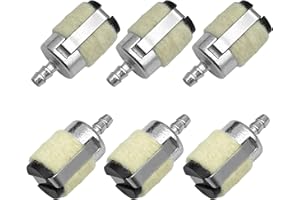 LITETOUR 6 Filtros de Combustible Universales para Desbrozadora Echo y Stihl - Compatible con Tubos de 0,2" (5mm) - Compatible con Echo 13120507320 13120519830 - Repuesto de Calidad 125-527