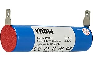 vhbw 1x batteria compatibile con Ariete Grati grattugia per formaggio grattugia elettrica (2000mAh, 2,4V, NiMH)