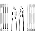 Hiware Lobster Crackers and Picks Set, 10-Piece Crab Leg Crackers and Tools - Stainless Steel Seafood Crackers & Forks Nut Cracker Set