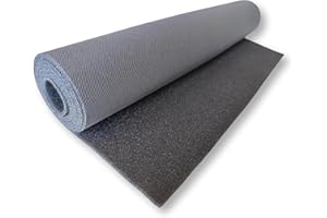 TAPHICEROS Tettuccio Per Auto, Grigio Scuro, 400cm x 180cm, Venduto Al Metro Tetto Per Rivestimento Auto, Ristrutturazione, Rivestimento Interno, Tessuto Per Auto, Caravan, Barca, Campeggio, Fai Da Te