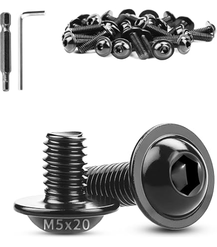 Produktbild von M6 Titan-Schrauben – Low Profile Torxkopf, Längen 10-50 Mm, Ti Schwarz, Aus China