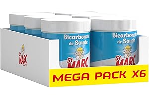 St Marc Bicarbonate de Soude 100% d'Origine Naturelle lot de 650g - Nettoie, Récure et Désodorise x6