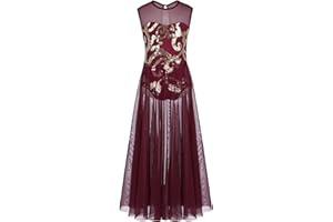 iiniim Maillot Niña Ballet Vestido Largo de Ballet Danza Tutú Princesa Leotardo Brillante Lentejuelas sin Mangas con Bragas Dancewear para Actuación Fiesta Ceremonia