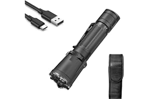 KLARUS XT11GT Pro Ultimate Control Dual-Switch Tactical ficklampa med 3300 lumen, 380 meter balk, IPX8 vattentät för camping