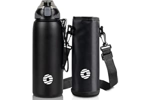 Fjbottle Borraccia Termica acciaio inox 1L, 800ml, 600ml, 400ml Bottiglia Termica per bambini Senza Perdite - Senza BPA Borracce palestra per Scuola, Sport, Yoga, Palestra