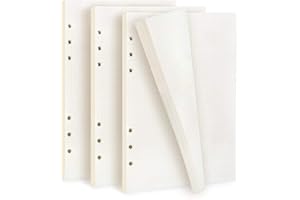 Diealles Shine Papier premium w kropki, papier do wielokrotnego napełniania, 3 opakowania, 135 arkuszy, kremowy, do dzienników Filofax, terminarzy, planerów