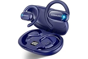 Conyat AI Ecouteur Traducteur Instantané, 58H Bluetooth 5.4 Ecouteurs sans Fil Open Ear avec 164 Langues, 3 en 1 Écouteur Traduction Vocale Instantanée, 7 Modes de Traduction, pour Affaires, Bleu