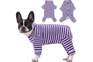 Axcimond Body per cani dopo op per cani di piccola taglia media tuta ricreativa a maniche lunghe per cani e cani